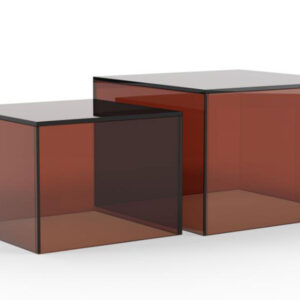 DAISY Soffbord Glas 2-set Brun