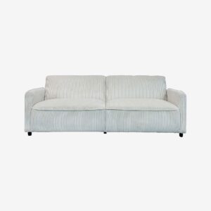 Dorel Home – Alicia bäddsoffa 3-sits i corduroy – Vit – Bäddsoffor – Från Homeroom