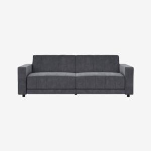 Dorel Home – Allie Ii Bäddsoffa 3-sits i sammet – Grå – Bäddsoffor – Från Homeroom