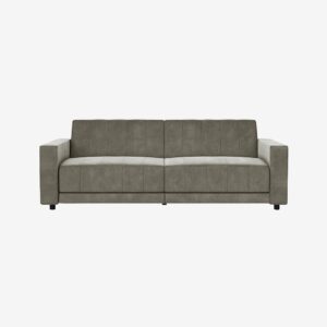 Dorel Home – Allie Ii Bäddsoffa 3-sits i sammet – Grå – Bäddsoffor – Från Homeroom