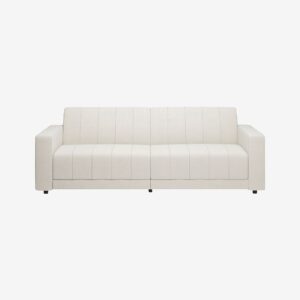 Dorel Home – Allie Ii Bäddsoffa 3-sits i sammet – Vit – Bäddsoffor – Från Homeroom