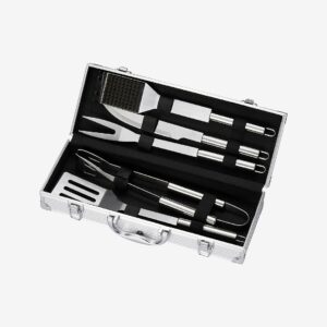 Dorre – Grillset 5 delar – Silver – Grilltillbehör – Från Homeroom