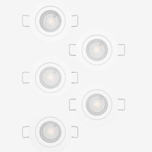 EGLO – Infälld belysning Barranco 5 X LED Vit – Vit – Spotlights – Från Homeroom