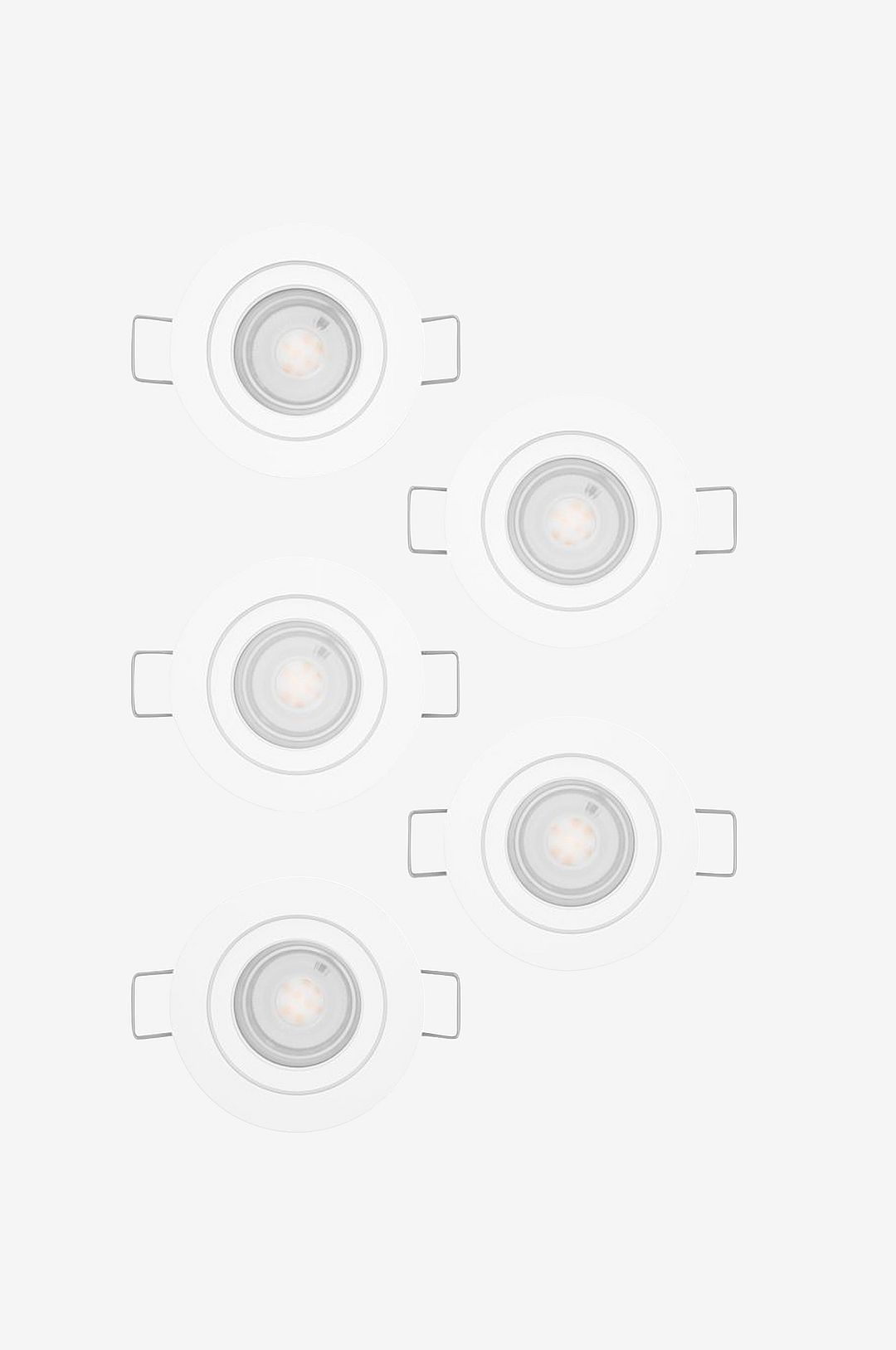 EGLO – Infälld belysning Barranco 5 X LED Vit – Vit – Spotlights – Från Homeroom