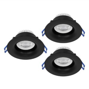 EGLO – Infälld belysning Salabate 88 Mm Set Of 3 – Svart – Spotlights – Från Homeroom