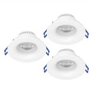 EGLO – Infälld belysning Salabate 88 Mm Set Of 3 – Vit – Spotlights – Från Homeroom