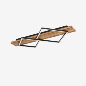 EGLO – Taklampa Boyal 2 Svart/Rustic Brown – Svart – Taklampor – Från Homeroom