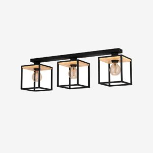 EGLO – Taklampa Libertad Black /Wood – Svart – Taklampor – Från Homeroom