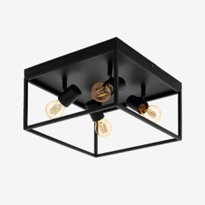 EGLO – Taklampa Silentina With 4 Lamps – Svart – Taklampor – Från Homeroom