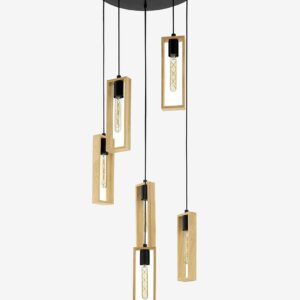 EGLO – Takpendel Littleton With 6 Lamps – Brun – Takpendlar – Från Homeroom