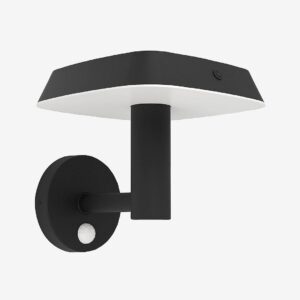 EGLO – Vägglampa utomhusbelysning Dreoli Solar Powered With Sensor – Svart – Solcellslampor – Från Homeroom