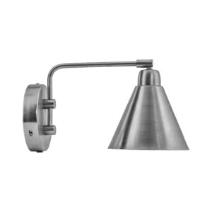 GAME Vägglampa S Borstat silverfärg