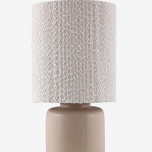 Globen Lighting – Bordslampa Florian 20 Vit bouclé/beige – Beige – Bordslampor – Från Homeroom
