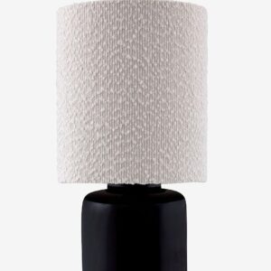 Globen Lighting – Bordslampa Florian 20 Vit bouclé/beige – Svart – Bordslampor – Från Homeroom