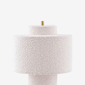 Globen Lighting – Bordslampa Noah 25 Vit bouclé – Vit – Bordslampor – Från Homeroom