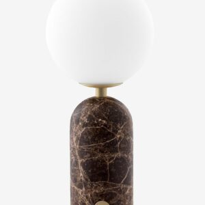 Globen Lighting – Portabel bordslampa Torrano Beige travertin – Brun – Bordslampor – Från Homeroom