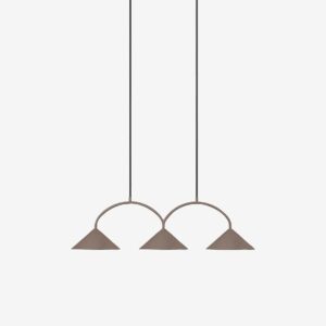 Globen Lighting – Taklampa Curve 3 Mocha – Brun – Takpendlar – Från Homeroom