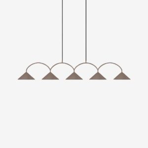 Globen Lighting – Taklampa Curve 5 Mocha – Brun – Takpendlar – Från Homeroom