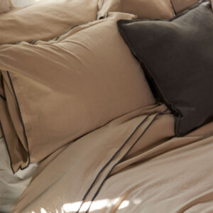 Gripsholm Linen Blend Solid Örngott 50×60 Beige