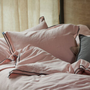 Gripsholm Linen Blend Solid Örngott 50×60 Rosa