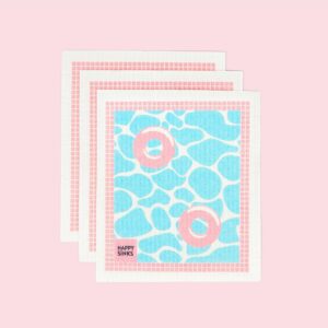 HAPPY SiNKS – Svenska disktrasor – Pool 3st – Flerfärgad – Disk- & städredskap – Från Homeroom