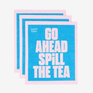 HAPPY SiNKS – Swedish Disktrasor – Spill The Tea 3pc – Flerfärgad – Disk- & städredskap – Från Homeroom