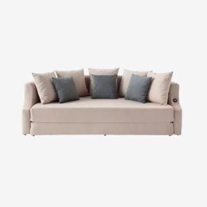 Hanah Home – 3-sits bäddsoffa Letto – Beige – 3-sits soffor – Från Homeroom