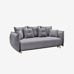 Hanah Home – 3-sits bäddsoffa Puffy – Grå – 3-sits soffor – Från Homeroom