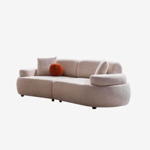 Hanah Home – 3-sits soffa Rio – Vit – 3-sits soffor – Från Homeroom