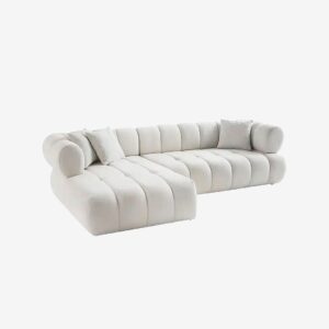 Hanah Home – Hörnsoffa Petra Left – Vit – Divansoffor – Från Homeroom