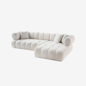 Hanah Home – Hörnsoffa Petra Right – Vit – Divansoffor – Från Homeroom