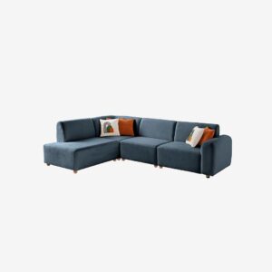 Hanah Home – Hörnsoffa S Loft Left – Blå – Divansoffor – Från Homeroom
