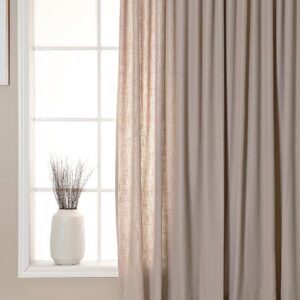 Hasta – Gardin Lina 268×280 cm – Beige – Veckbandslängder – Från Homeroom