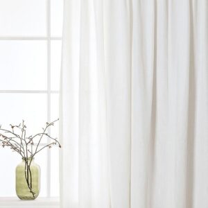 Hasta – Gardin Lina 268×280 cm – Vit – Veckbandslängder – Från Homeroom