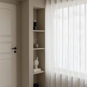 Hasta – Gardin Malva 268×280 cm – Vit – Veckbandslängder – Från Homeroom