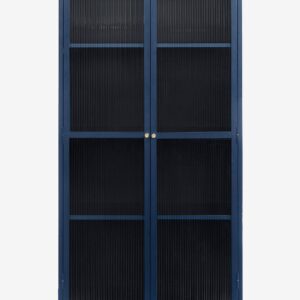 Håum – Vitrinskåp Sundsvall 190 x 90 x 40 cm – Blå – Skåp – Från Homeroom