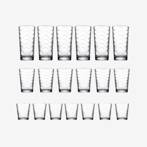 Hermia – Glasuppsättning (18 delar) Pub – Transparent – Dricksglas – Från Homeroom