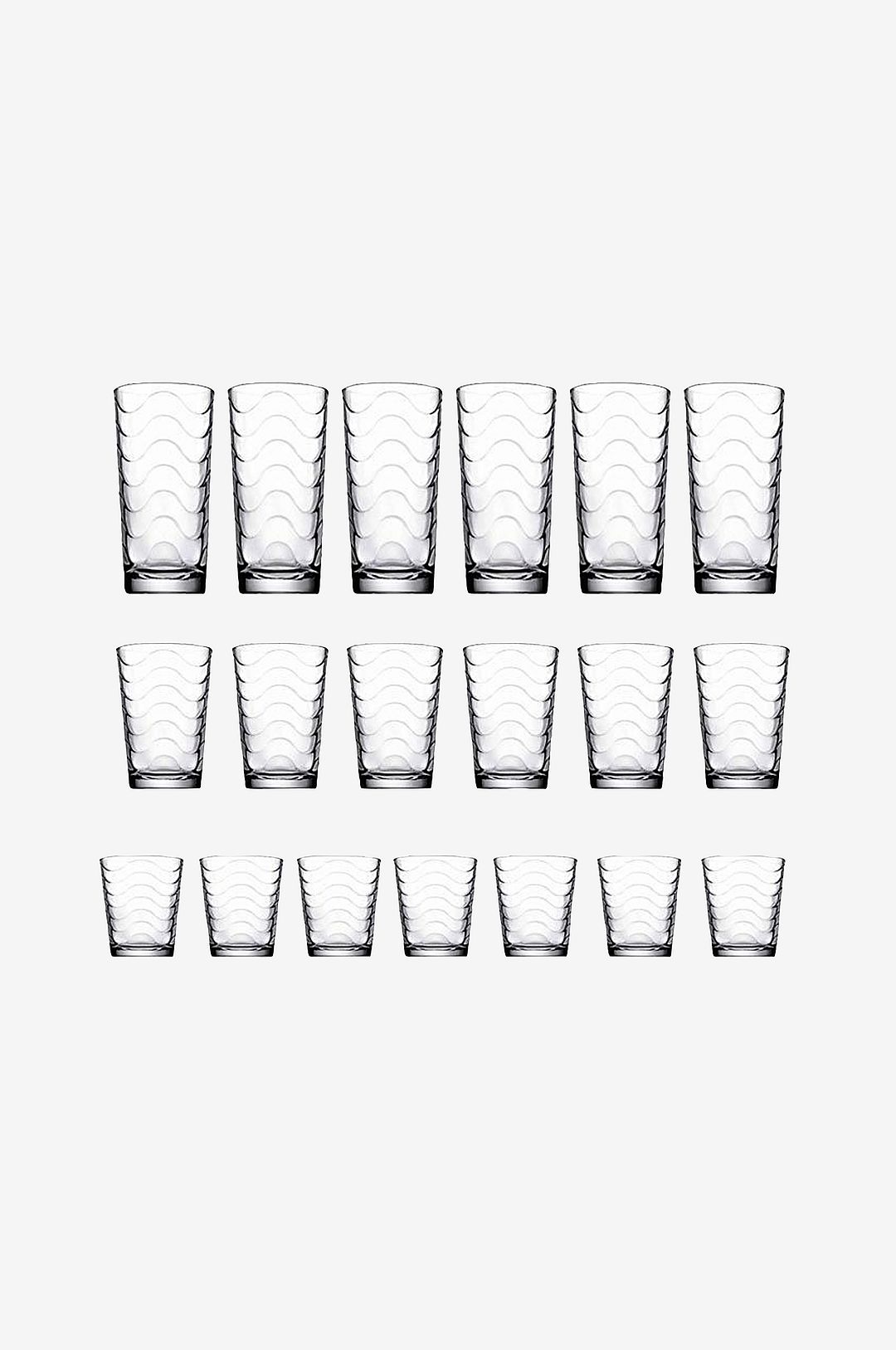 Hermia – Glasuppsättning (18 delar) Pub – Transparent – Dricksglas – Från Homeroom