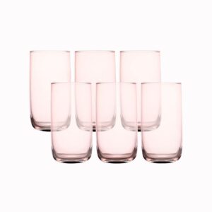 Hermia – Glasuppsättning (6 delar) Liya – Rosa – Dricksglas – Från Homeroom