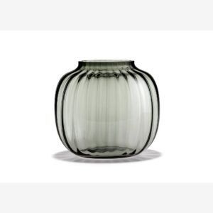 Holmegaard – Vas Oval Primula, H17,5 – Grå – Krukor & vaser – Från Homeroom