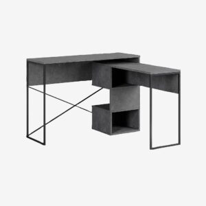 Homitis – Arbetsbord Badau – Grå – Skrivbord – Från Homeroom