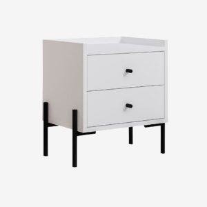 Homitis – Nattduksbord Malta – Vit – Sängbord – Från Homeroom