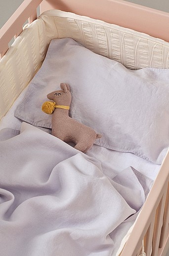 JONIE MINI påslakanset lin spjälsäng