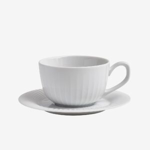 Kähler – Kaffekopp med fat Hammershøi, 25 cl – Vit – Koppar & muggar – Från Homeroom