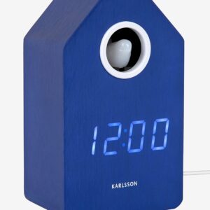 Karlsson – Väckarklocka Cuckoo LED – Blå – Väggklockor & bordsur – Från Homeroom