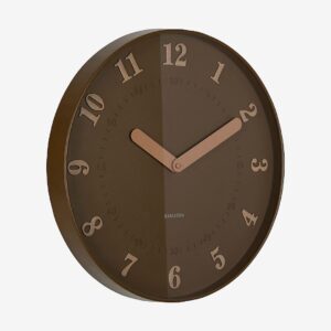 Karlsson – Väggklocka Amena – Brun – Väggklockor & bordsur – Från Homeroom