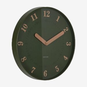 Karlsson – Väggklocka Amena – Grön – Väggklockor & bordsur – Från Homeroom