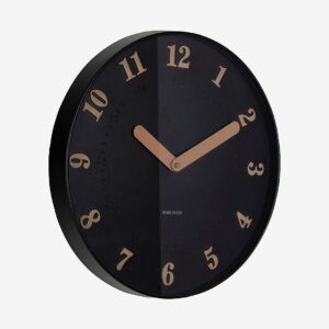 Karlsson – Väggklocka Amena – Svart – Väggklockor & bordsur – Från Homeroom