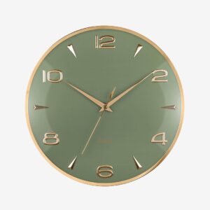 Karlsson – Väggklocka Sienna Glow – Grön – Väggklockor & bordsur – Från Homeroom