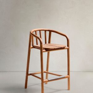 Kave Home – Barstol för utomhusbruk – turqueta 2-pack – Brun – Utestolar & pallar – Från Homeroom